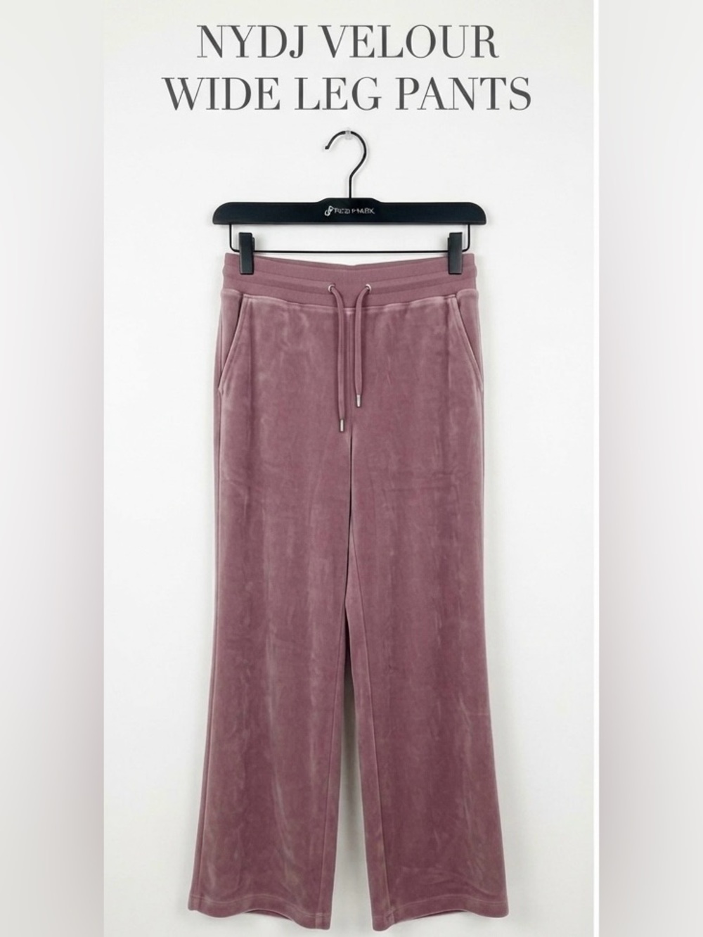 NYDJ Velour Wide Leg Pants (Dawn Pink)